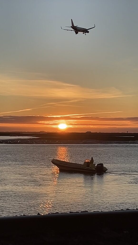 Solnedgång i vackra Portugal