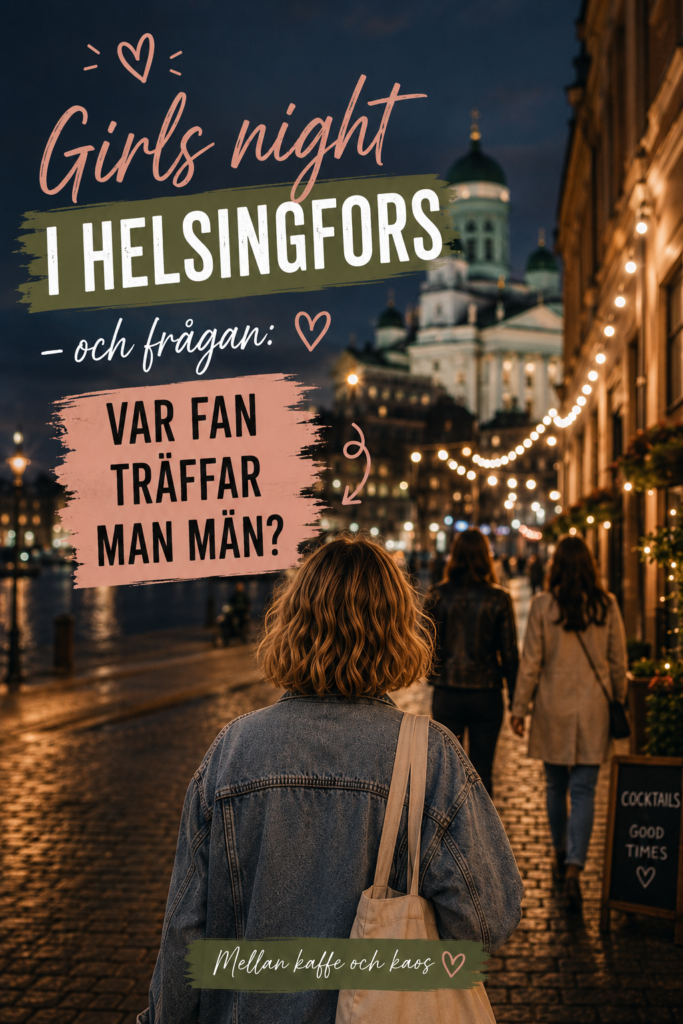 tjejkväll med gamla vänner i Helsingfors
